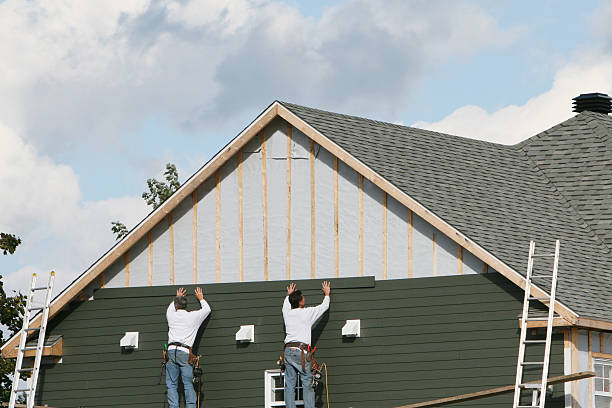 Professional Emergency Siding Repair technician working in Clayton, NC